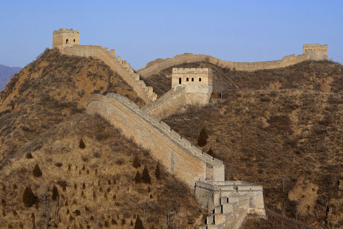 Фото. Великая китайская стена. Май 2001. Китай.