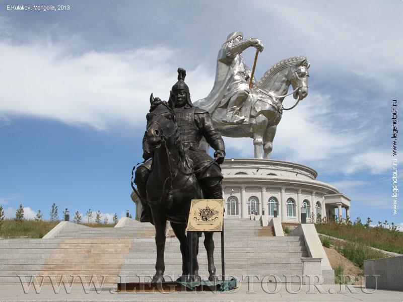Photo. Chinggis Khaan statue Complex. Tsonjin Boldog. Mongolia.